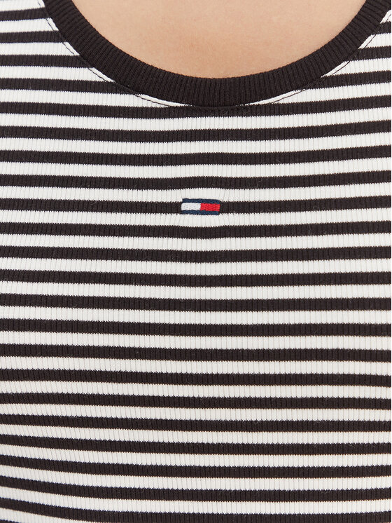 Tommy Jeans Tommy Jeans Vsakodnevna obleka Essential DW0DW20674 Črna Slim Fit