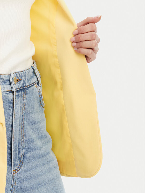 Pieces Pieces Pintsak Bosella 17090996 Kollane Regular Fit