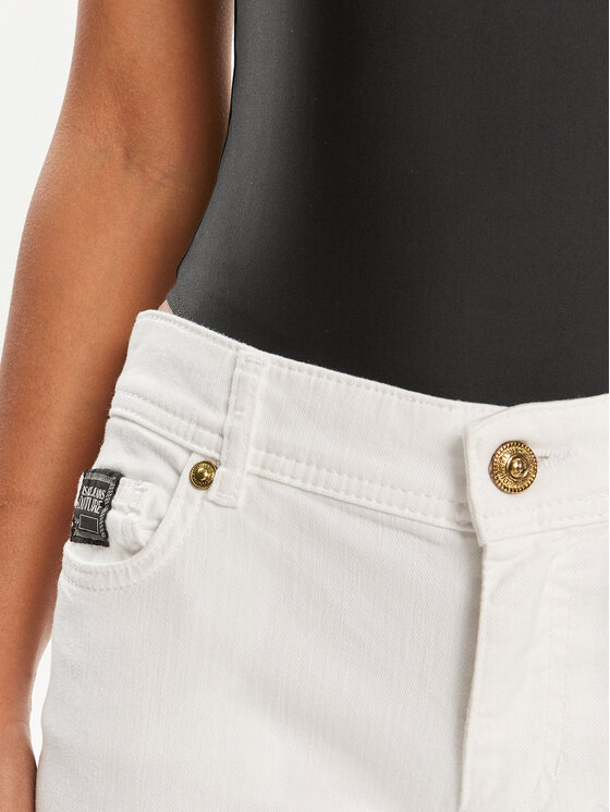 Versace Jeans Couture Versace Jeans Couture Jeansy 76HAB5K1 Biały Skinny Fit