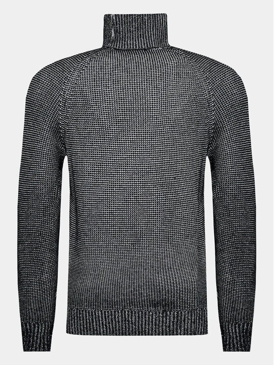INDICODE INDICODE Rollkragenpullover Alexavin 35-687 Schwarz Regular Fit