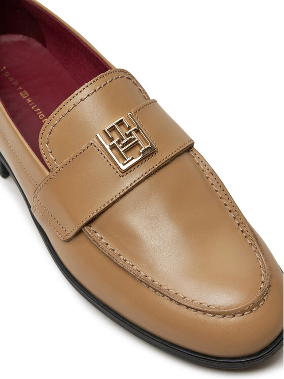 Tommy Hilfiger Tommy Hilfiger Сліпери Th Leather Classic Loafer FW0FW07961 Хакі