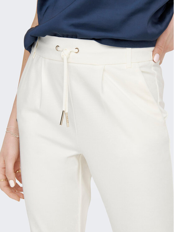 ONLY ONLY Pantaloni din material 15115847 Alb Regular Fit