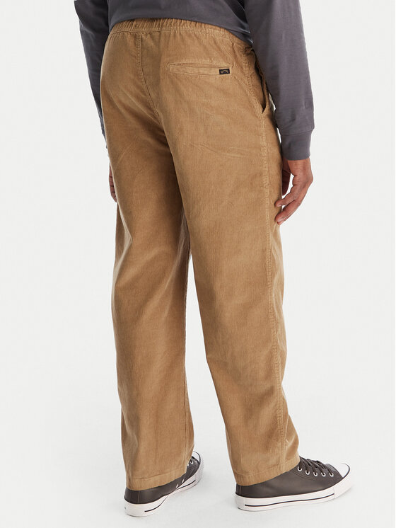 Billabong Billabong Штани з тканини Larry Cord EBYNP00111 Коричневий Regular Fit