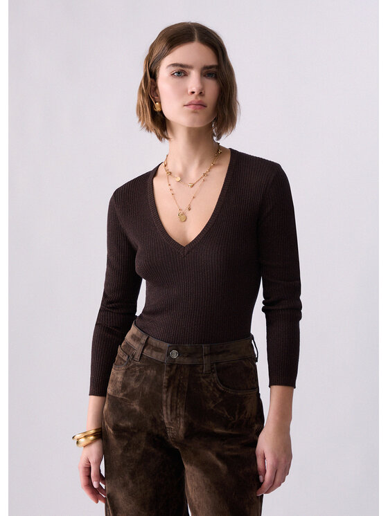 Liu Jo Liu Jo Maglione WF6416MS46JL9520 Marrone Regular Fit