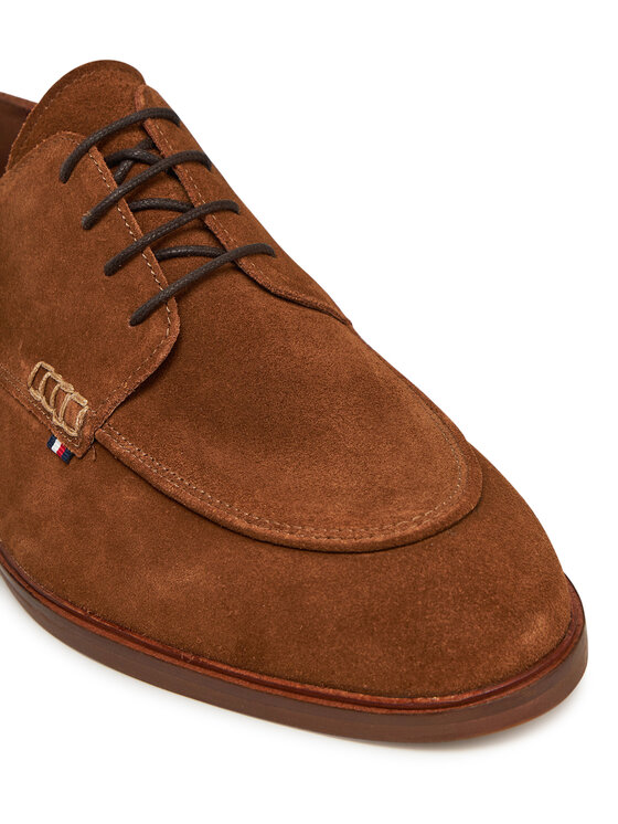 Tommy Hilfiger Tommy Hilfiger Cipele Hilfiger Thunit Suede M Toe Shoe FM0FM05468 Smeđa