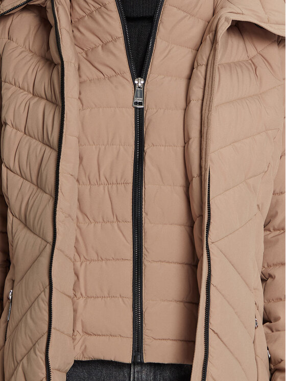 DKNY DKNY Zimní bunda DLEMPN46 Hnědá Slim Fit