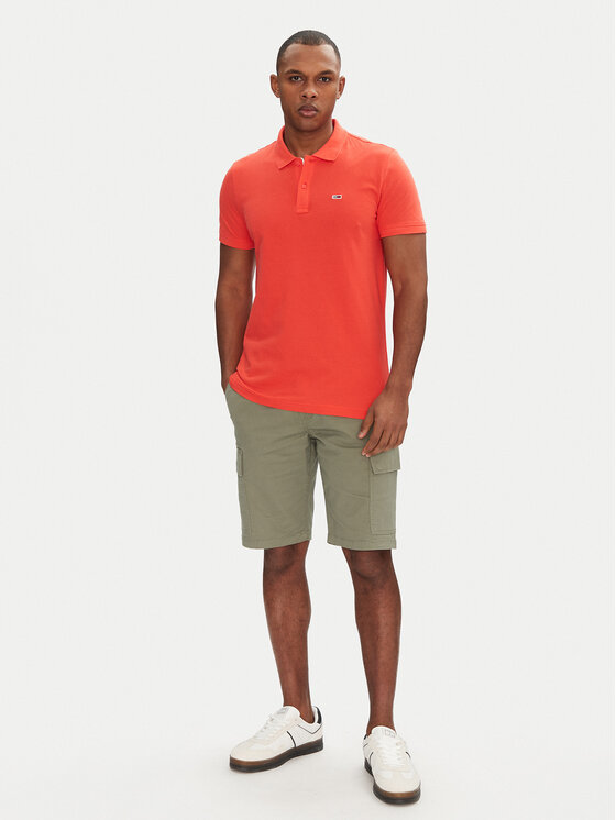 Tommy Jeans Tommy Jeans Шорти от плат Scanton DM0DM21949 Зелен Regular Fit