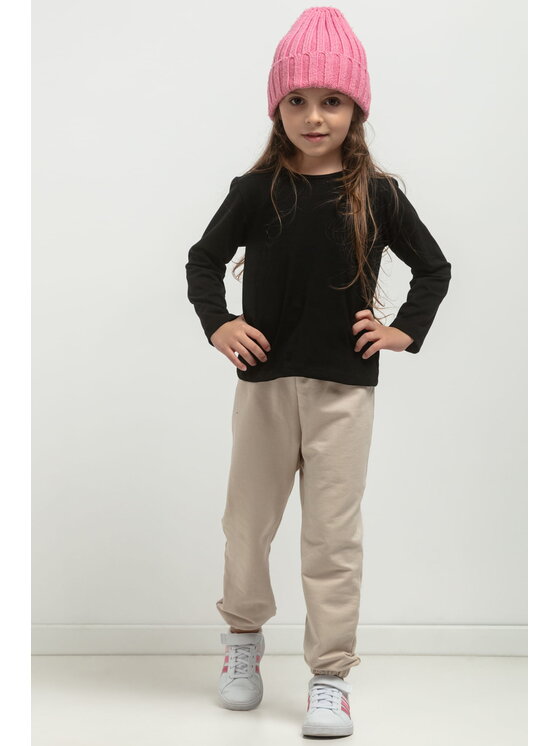 Tessita Tessita Bluzka BLUZKA MMD44_3_140 Czarny Regular Fit
