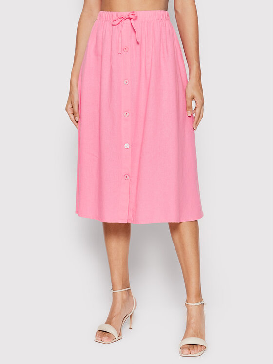 ONLY Midi krilo Caro 15255151 Roza Regular Fit