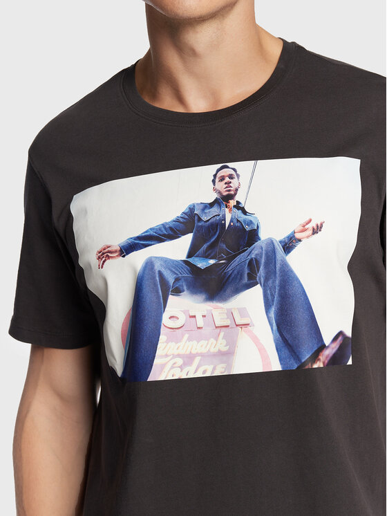 Wrangler Wrangler T-Shirt LEON BRIDGES W7ACEEXV6 112328309 Szary Regular Fit