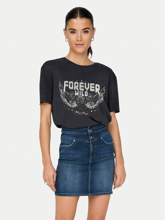 ONLY T-Shirt Free 15325533 Schwarz Regular Fit | Modivo.de 