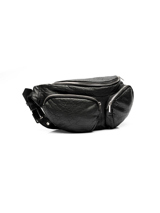 Mimika Mimika Nerka Bumbag N^4 z teksturowanej skóry Czarny