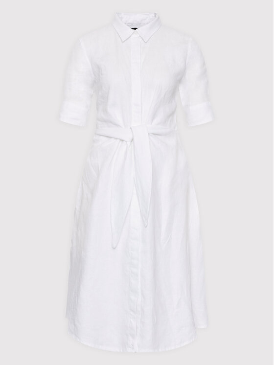 LAUREN RALPH LAUREN Lauren Ralph Lauren Рокля тип риза 200831364001 Бял Regular Fit
