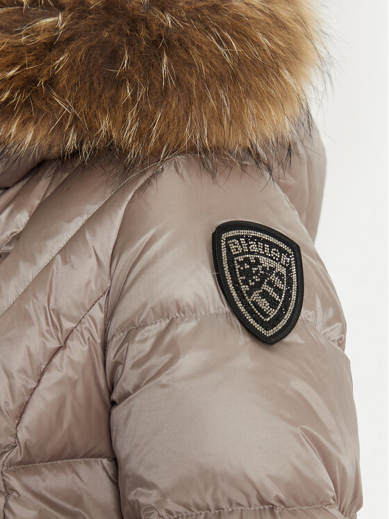 Blauer Blauer Vatovaná bunda 24WBLDC03051 Šedá Regular Fit