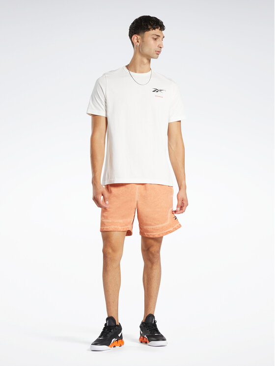 Reebok Reebok Тишърт Reebok Basketball Court Top T-Shirt HN5804 Бял Relaxed Fit