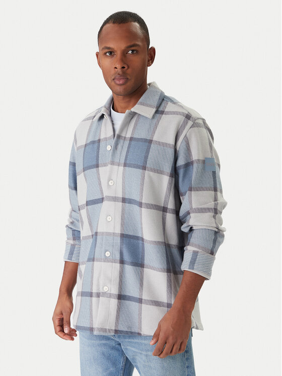 BOSS BOSS Cămașă Locky 50548968 Gri Oversize