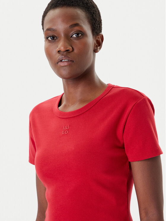 HUGO HUGO T-shirt Delanor 50512000 Crvena Slim Fit