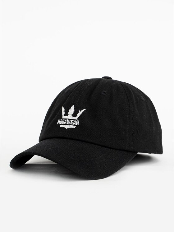 Jigga Wear Jigga Wear Czapka z daszkiem Czapka Z Daszkiem Baseball Czarna / Biała Jigga Wear Crown Haft uni Czarny