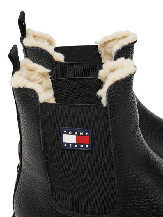 Tommy Jeans Tommy Jeans Sztyblety Tjw Chelsea Boot Wl EN0EN02826 Czarny
