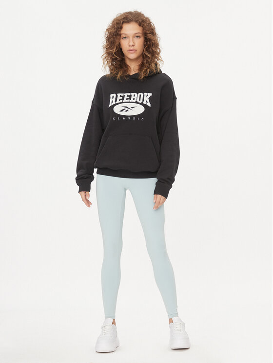 Reebok Reebok Majica dugih rukava Classics Big Logo IL4633 Crna Relaxed Fit