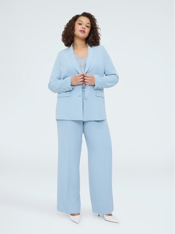 Fiorella Rubino Fiorella Rubino Giacca da abito Q028T000276N004 Turchese A-Line Fit