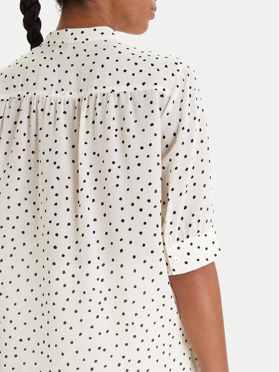 Luisa Spagnoli Luisa Spagnoli Blusa Barcolana 543049 Écru Regular Fit