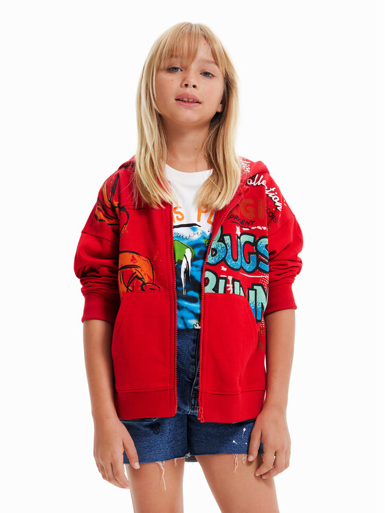 Desigual Desigual Majica dugih rukava 23SBSK05 Crvena Regular Fit
