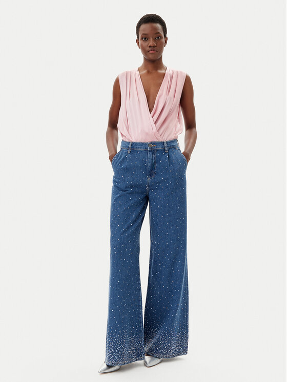 Liu Jo Liu Jo Jeans hlače UA5168 DS069 Modra Flared Leg