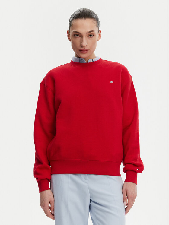 Tommy Hilfiger Mikina WW0WW45980 Červená Regular Fit