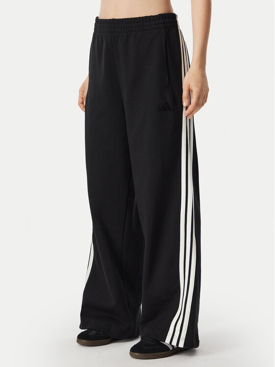 adidas Spodnji del trenirke 3-Stripes KV9868 Črna Wide Fit