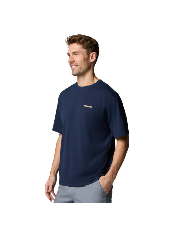 Columbia Columbia T-Shirt Columbia Cedar Trail Back Graphic Tee Granatowy Regular Fit