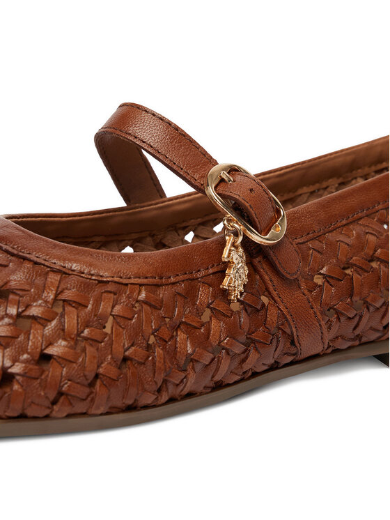 U.S. Polo Assn. U.S. Polo Assn. Baleríny EO-LARISA001W/6L1 Světle hnědá