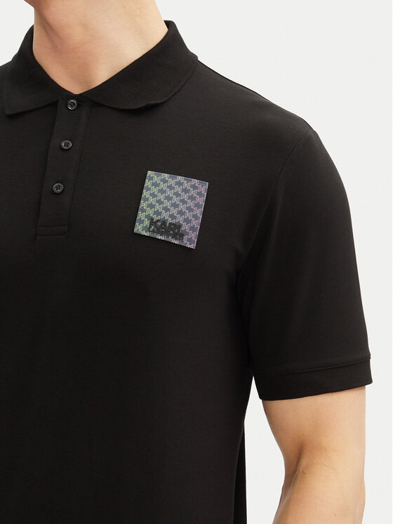 KARL LAGERFELD KARL LAGERFELD Polokošeľa 745402 552235 Čierna Regular Fit
