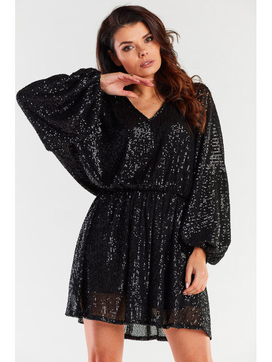Awama Awama Abito da sera A485 Nero Basic Fit