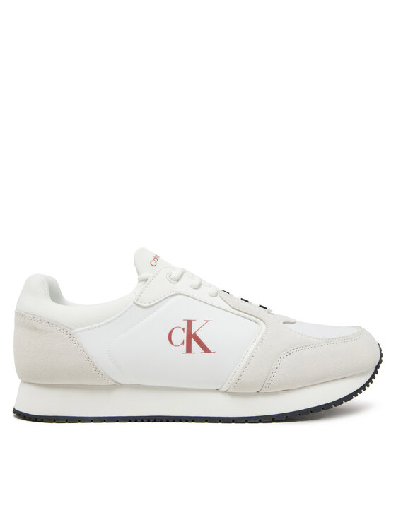 Calvin Klein Jeans Sneakersy Retro Sock Runner Mg YM0YM01152 Biela