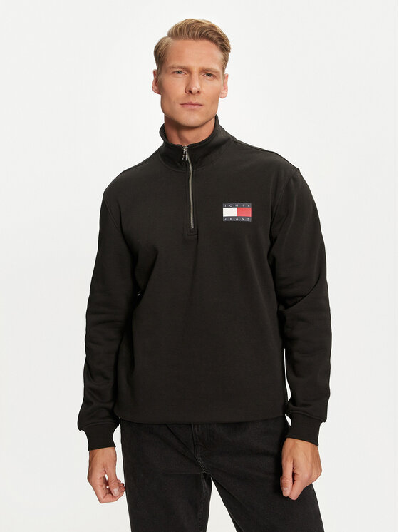 Tommy Jeans Tommy Jeans Džemperis Entry DM0DM20592 Juoda Regular Fit