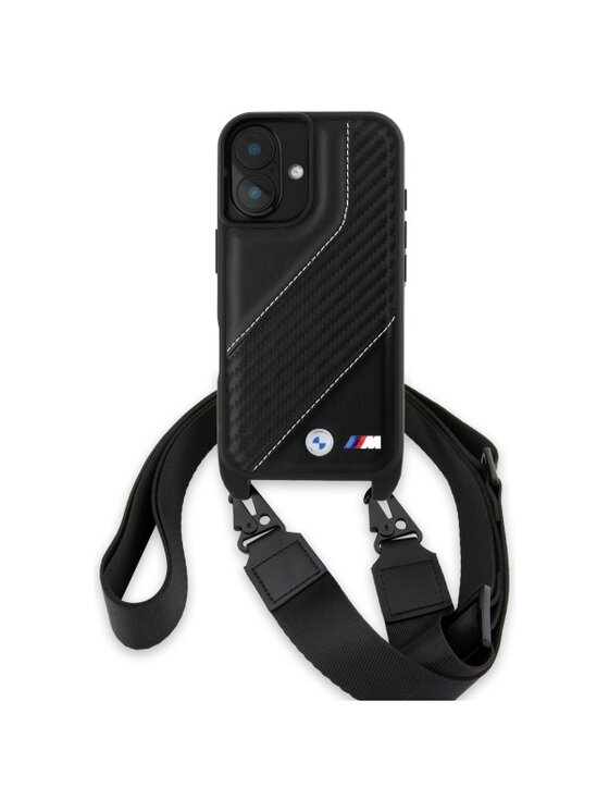 Etui na telefon BMW Motorsport, Czarne, Apple iPhone 16 plus