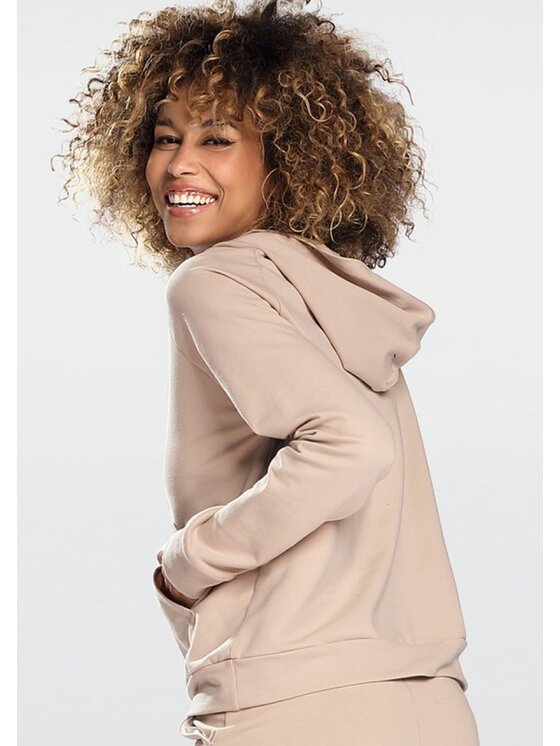 DKaren Sport DKaren Sport Bluza Seattle Beżowy Classic Fit