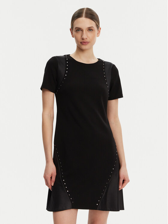 DKNY DKNY Hétköznapi ruha DD3J1489 Fekete Slim Fit