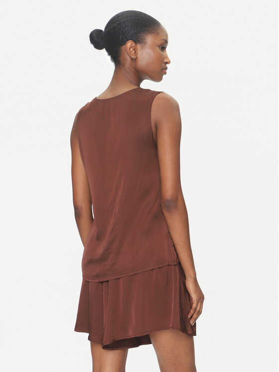 ViCOLO ViCOLO Majica TD0765 Smeđa Regular Fit
