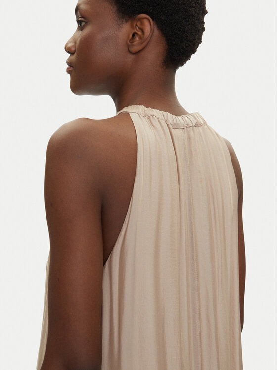 Bomboogie Bomboogie Φόρεμα καλοκαιρινό AW8993TSET5 Μπεζ Relaxed Fit