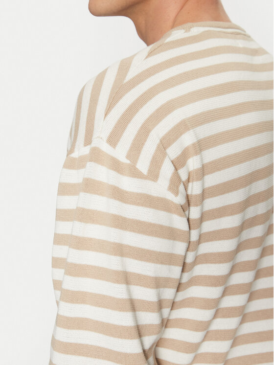 Jack & Jones Jack & Jones Sveter Calvin 12269031 Béžová Relaxed Fit