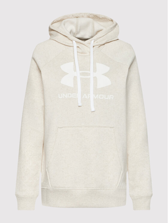 Under Armour Sweatshirt Ua Rival Fleece Logo 1356318 Beige Loose Fit |  Modivo.fr