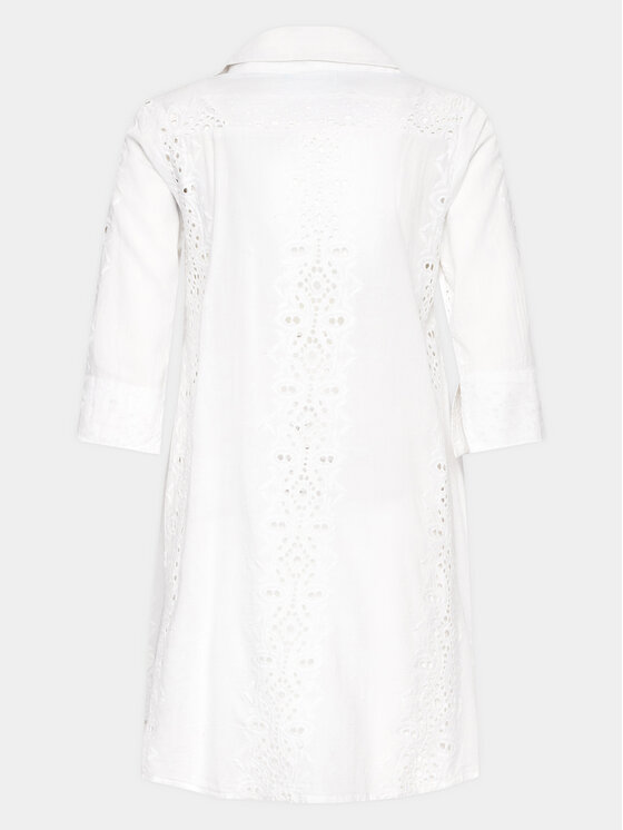 Iconique Iconique Рокля тип риза IC23 004 Бял Regular Fit