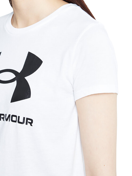 Under Armour Under Armour Tričko UA SPORTSTYLE LOGO SS 1356305 Biela Regular Fit