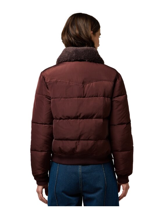 Wrangler Wrangler Kurtka puchowa 112371084 Brązowy Regular Fit