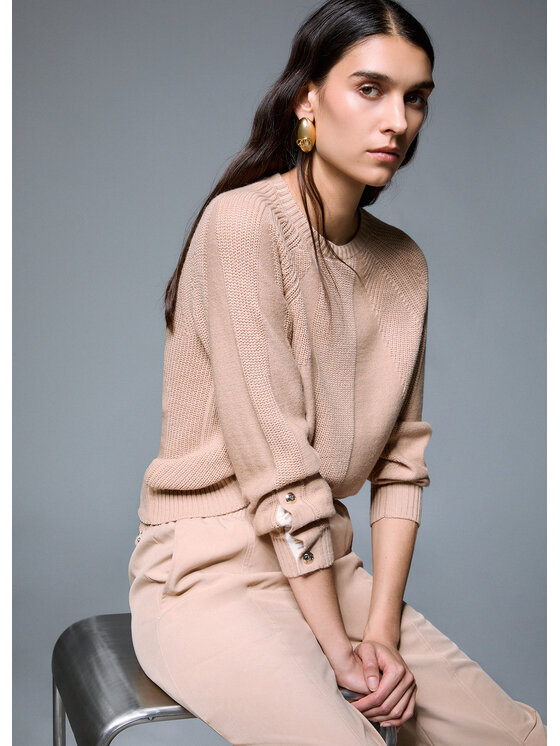 Liu Jo Liu Jo Felpa TF6153MA22SD3046 Beige Regular Fit