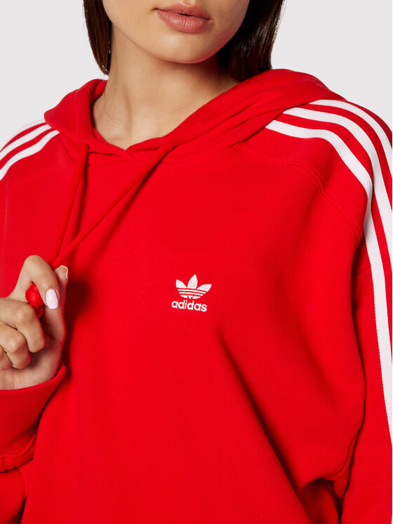 Felpa adicolor Classics H34614 Rosso Relaxed Fit
