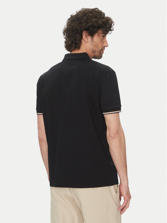 BOSS BOSS Polo majica Philix Pima 50538177 Črna Regular Fit