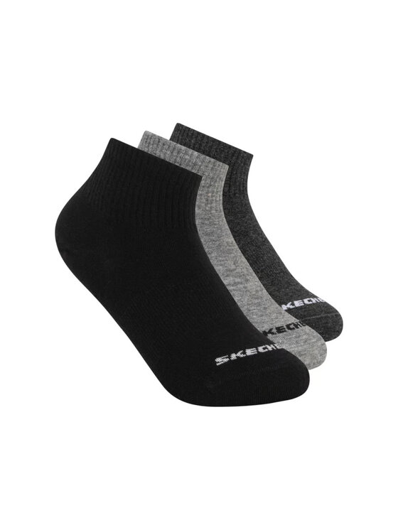 Skechers Skechers Skarpety krótkie S601878-BKGY Czarny